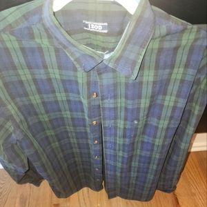 Mens plaid button up shirt
